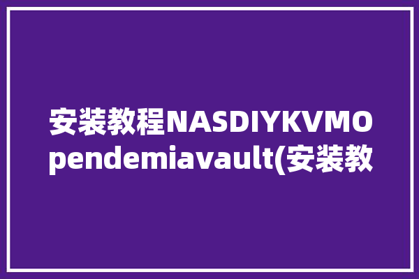 安装教程NASDIYKVMOpendemiavault(安装教程虚拟机虚拟创建)「nas上安装虚拟机」