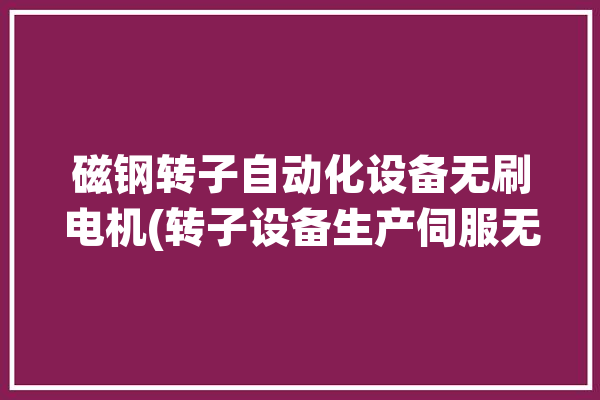 磁钢转子自动化设备无刷电机(转子设备生产伺服无刷电机)「电机转子磁钢装配」