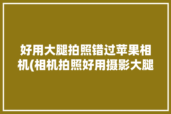 好用大腿拍照错过苹果相机(相机拍照好用摄影大腿)「拍大腿好看照片」