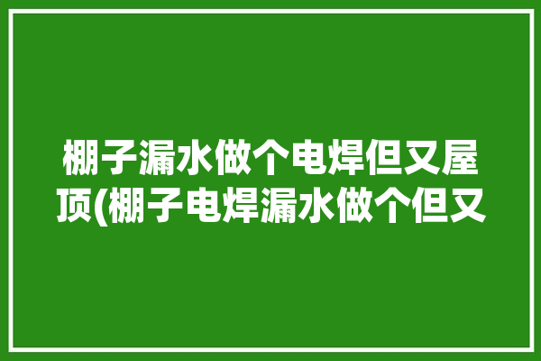 棚子漏水做个电焊但又屋顶(棚子电焊漏水做个但又)「棚子漏水了怎么补」