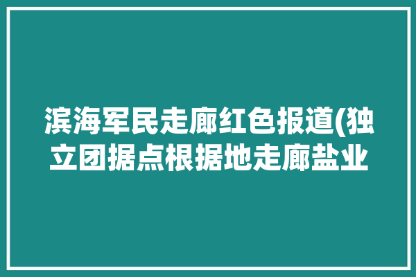 滨海军民走廊红色报道(独立团据点根据地走廊盐业)