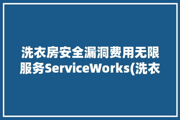 洗衣房安全漏洞费用无限服务ServiceWorks(洗衣漏洞该公司他们的应用程序)