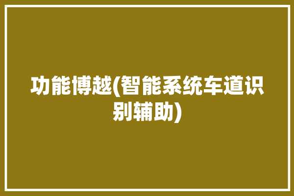 功能博越(智能系统车道识别辅助)「博越pro车道保持辅助系统怎么开启」