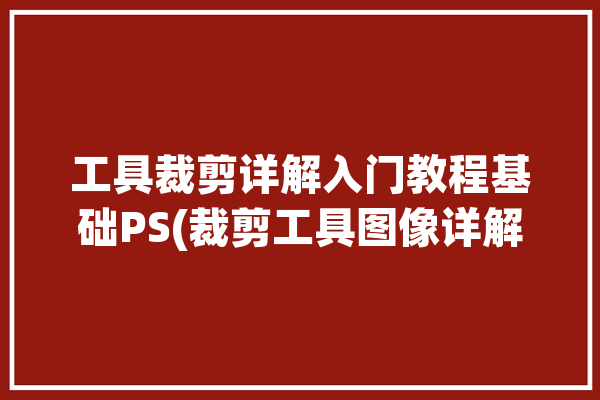 工具裁剪详解入门教程基础PS(裁剪工具图像详解入门教程)「ps裁剪工具的用法」