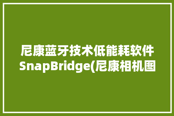 尼康蓝牙技术低能耗软件SnapBridge(尼康相机图像设备智能)「尼康 蓝牙」