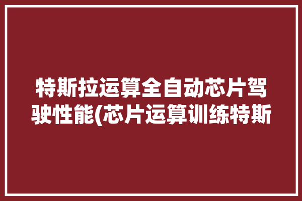 特斯拉运算全自动芯片驾驶性能(芯片运算训练特斯拉性能)「特斯拉自动驾驶芯片计算速度」