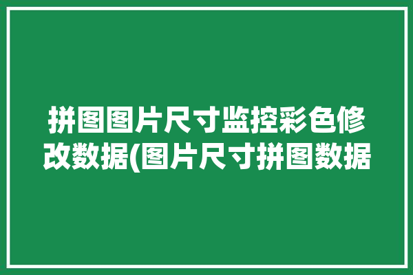 拼图图片尺寸监控彩色修改数据(图片尺寸拼图数据监控彩色)「拼图 尺寸」