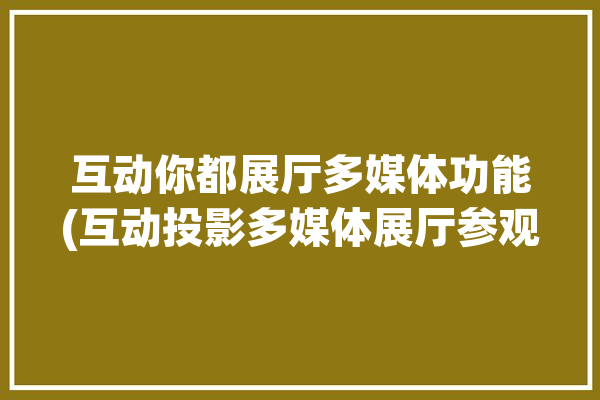 互动你都展厅多媒体功能(互动投影多媒体展厅参观者)「互动多媒体展厅服务商」