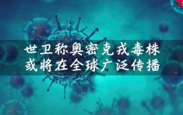 科普叫它揭秘命名家族奥密克戎(变异病毒谱系世界卫生组织命名)