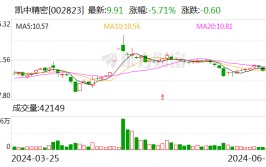 换向器龙头凯中精密上半年净利预增超10倍 股价年内跌二成